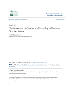 Performances of Gender and Sexuality in Extreme Sports Culture