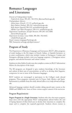 Romance Languages and Literatures