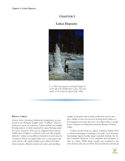 CHAPTER 3 Lahar Deposits