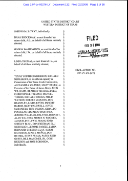 Galloway v. Delgado - Plaintiff`s Third Amended Complaint