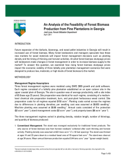 An Analysis of the Feasibility of Forest Biomass Production from