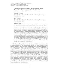 The temporal characteristics of the Chandra X