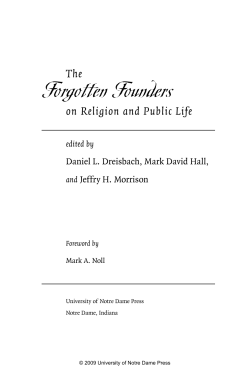 Forgotten Founders - University of Notre Dame