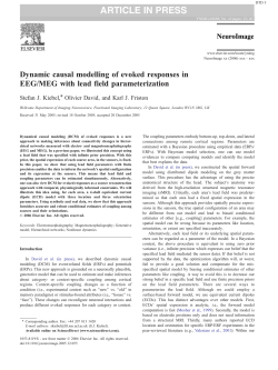 article in press - Wellcome Trust Centre for Neuroimaging