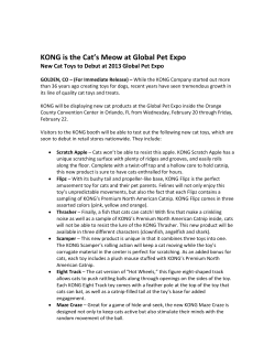 KONG is the Cat`s Meow at Global Pet Expo