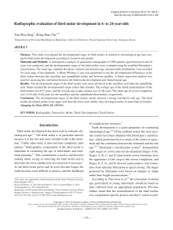 Radiographic evaluation of third molar development in 6- to 24