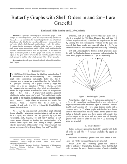 Butterfly Graphs with Shell Orders m and 2m+1 are