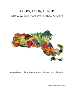 grow, cook, teach! - Massachusetts Farm to School