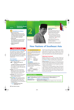 New Nations of Southeast Asia