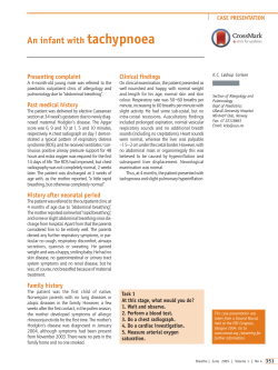 An infant with tachypnoea