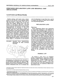 STRIP-MINE RECLAMATION LAWS AND