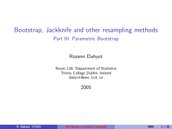 453 Modern statistical methods - School of Computer Science and