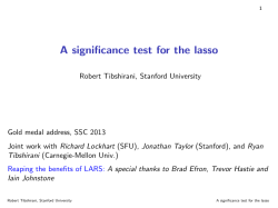 A significance test for the lasso