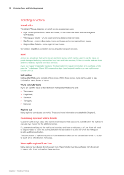 Ticketing in Victoria