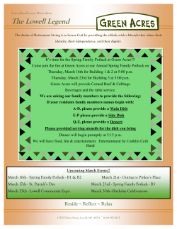 The Lowell Legend - Retirement Living Management