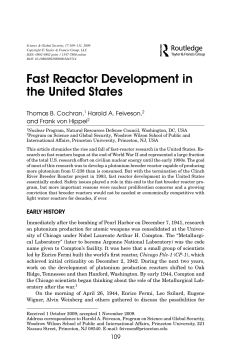 Fast Reactor Development in the United States