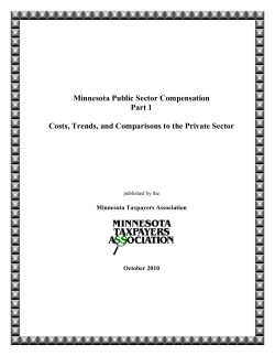 Minnesota Public Sector Compensation Part 1