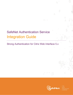 Strong Authentication for Citrix Web Interface 5.x Integration Guide