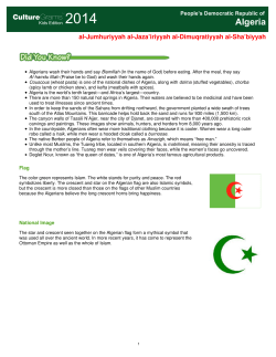 Algeria - Burnet Middle School