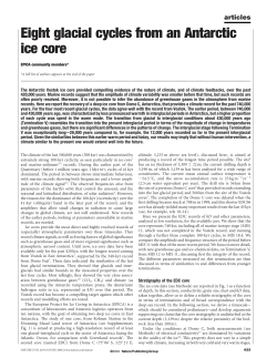 Eight glacial cycles from an Antarctic ice core