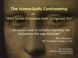 The Iconoclas c Controversy