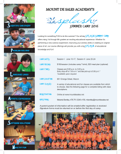 Splash Brochure - Mount De Sales Academy