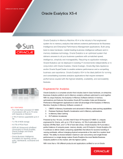 Oracle Exalytics X5-4