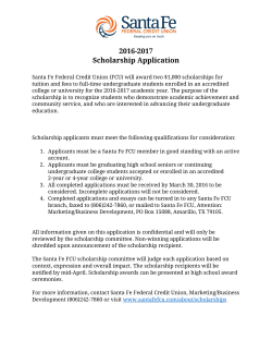 2016-2017 Scholarship Application