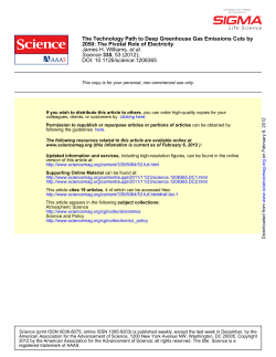 The Technology Path to Deep Greenhouse Gas Emissions Cuts by