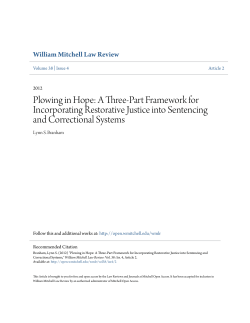 Plowing in Hope: A Three-Part Framework for Incorporating