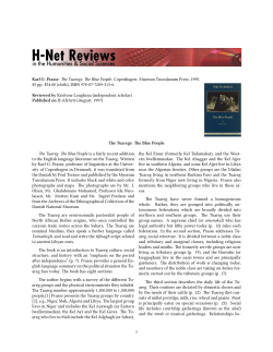 The Tuaregs: The Blue People - H-Net