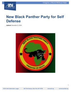 New Black Panther Party for Self Defense - Anti