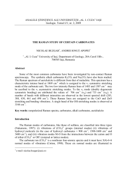 ANALELE ŞTIINŢIFICE ALE UNIVERSITĂŢII &bdquo;AL. I. CUZA&rdquo; IAŞI