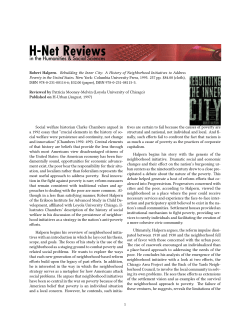 Untitled [Patricia Mooney-Melvin on Rebuilding the Inner - H-Net