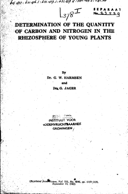 determination of the quantity of carbon and nitrogen in the