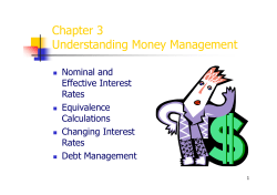 Chapter 3 Understanding Money Management