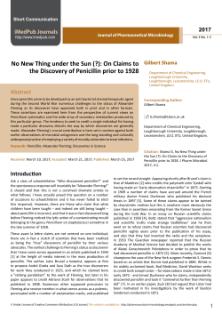 No New Thing under the Sun (?): On Claims to the Discovery of