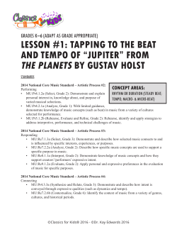 lesson #1: tapping to the beat and tempo of