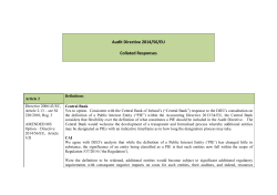 Audit Directive 2014/56/EU Collated Responses
