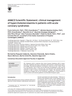 ANMCO Scientific Statement: clinical management of