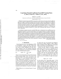 Long-Range Potential Coefficients From RKR Turning Points: C6