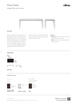 Plate Table