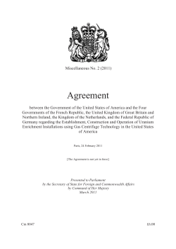 Agreement between the Government of the United States