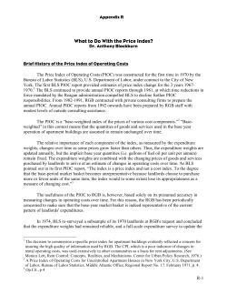 What to Do With the Price Index?