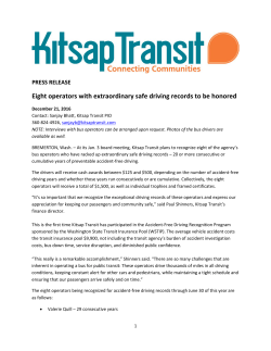 Eight operators with extraordinary safe driving