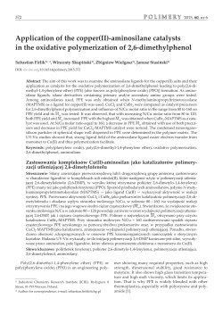 Application of the copper(II)-aminosilane catalysts in the oxidative