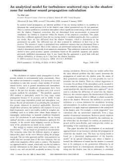 An analytical model for turbulence scattered rays in the shadow