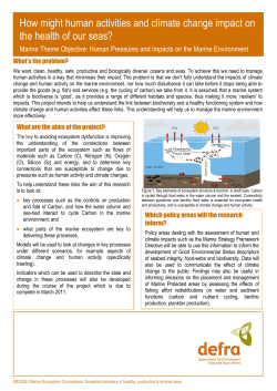 How might human activities and climate change impact on the
