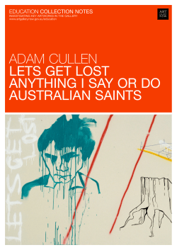ADAM CULLEN LETS GET LOST ANYTHING I SAY OR DO