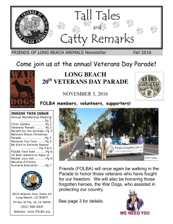 Fall 2016 - Friends of Long Beach Animals